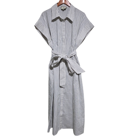 Tuckernuck Callie Maxi Dress in Navy Stripe Size XXL - Picture 2 of 5